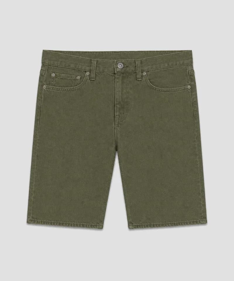 Bermuda jean liso verde oliva — Bermudas