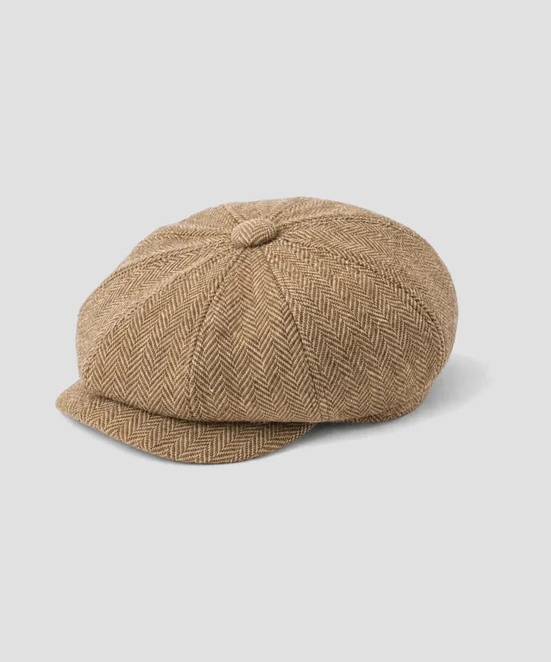 Boina newsboy tweed camel — Boinas