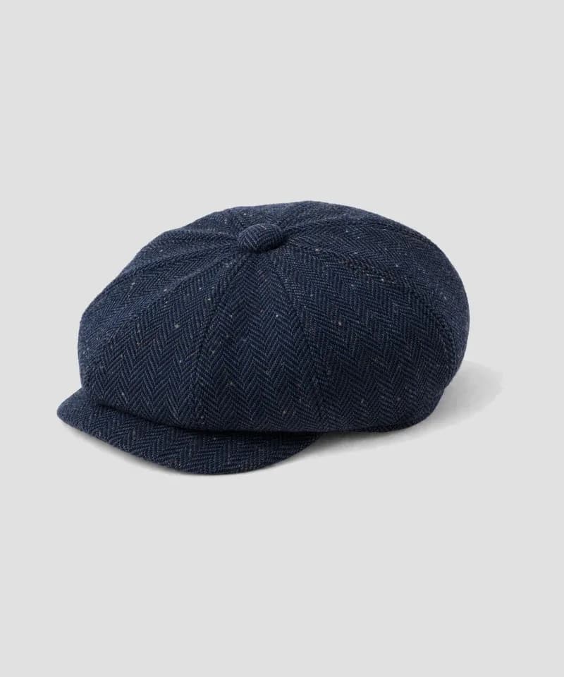 Boina newsboy espiga azul marino — Boinas