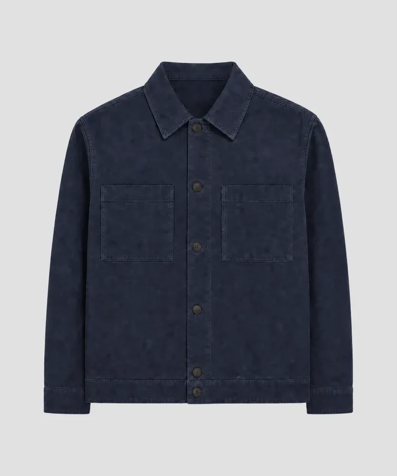 Campera gabardina azul marino — Camperas