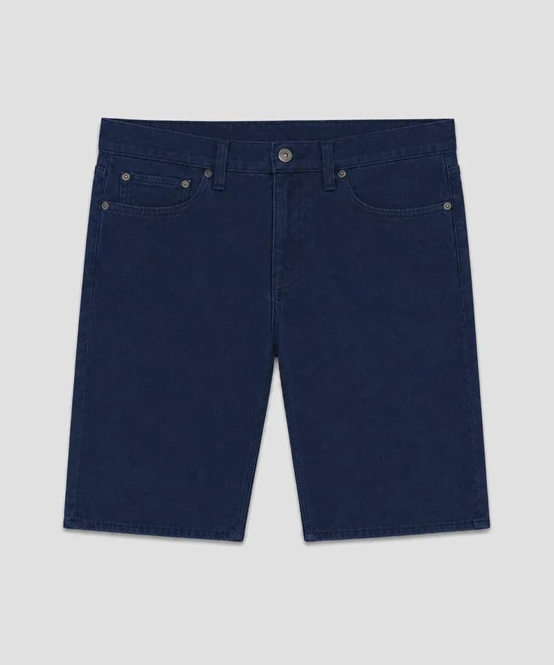 Bermuda jean liso azul marino — Bermudas