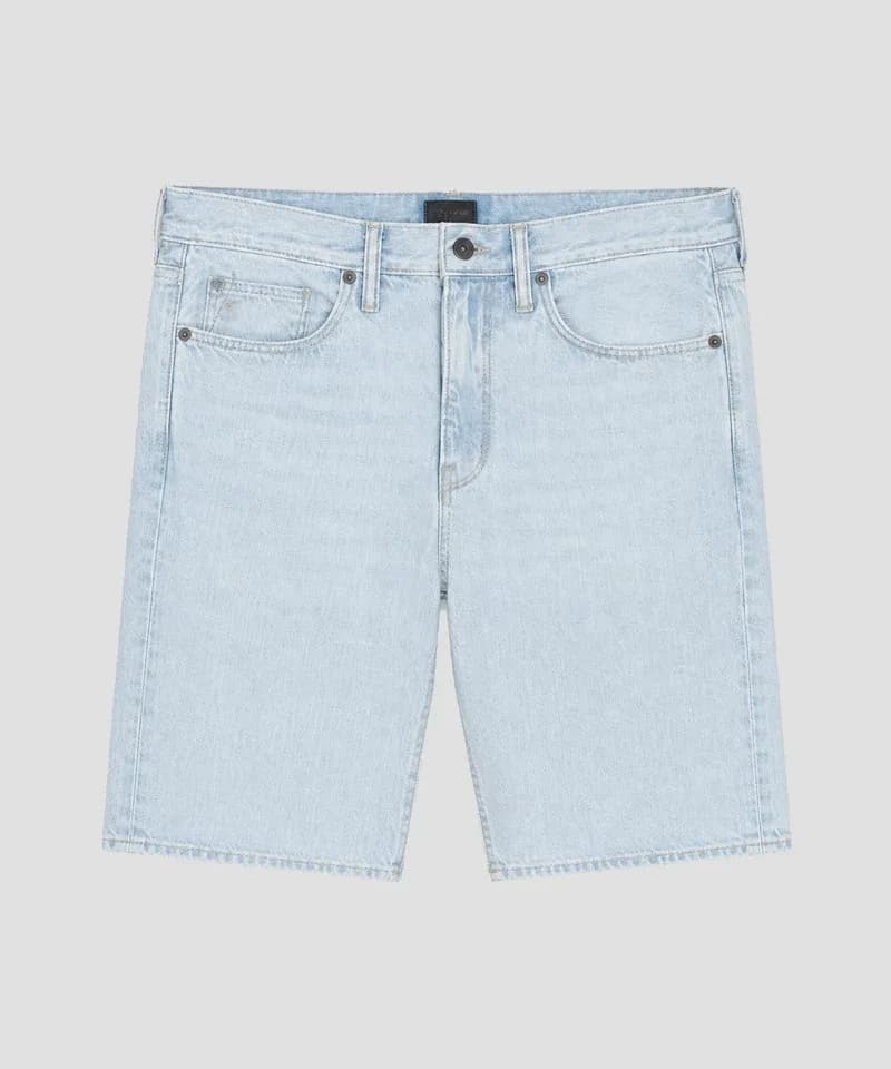 Bermuda jean relaxed azul vintage claro — Bermudas