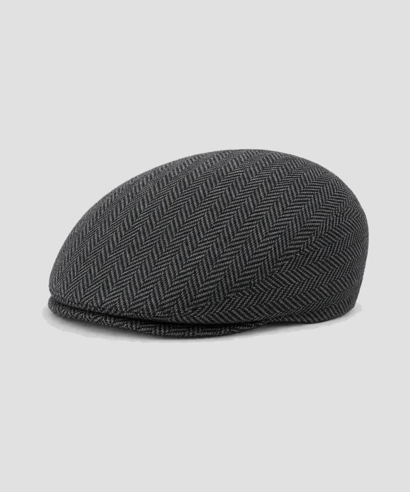 Boina plana espiga gris — Boinas