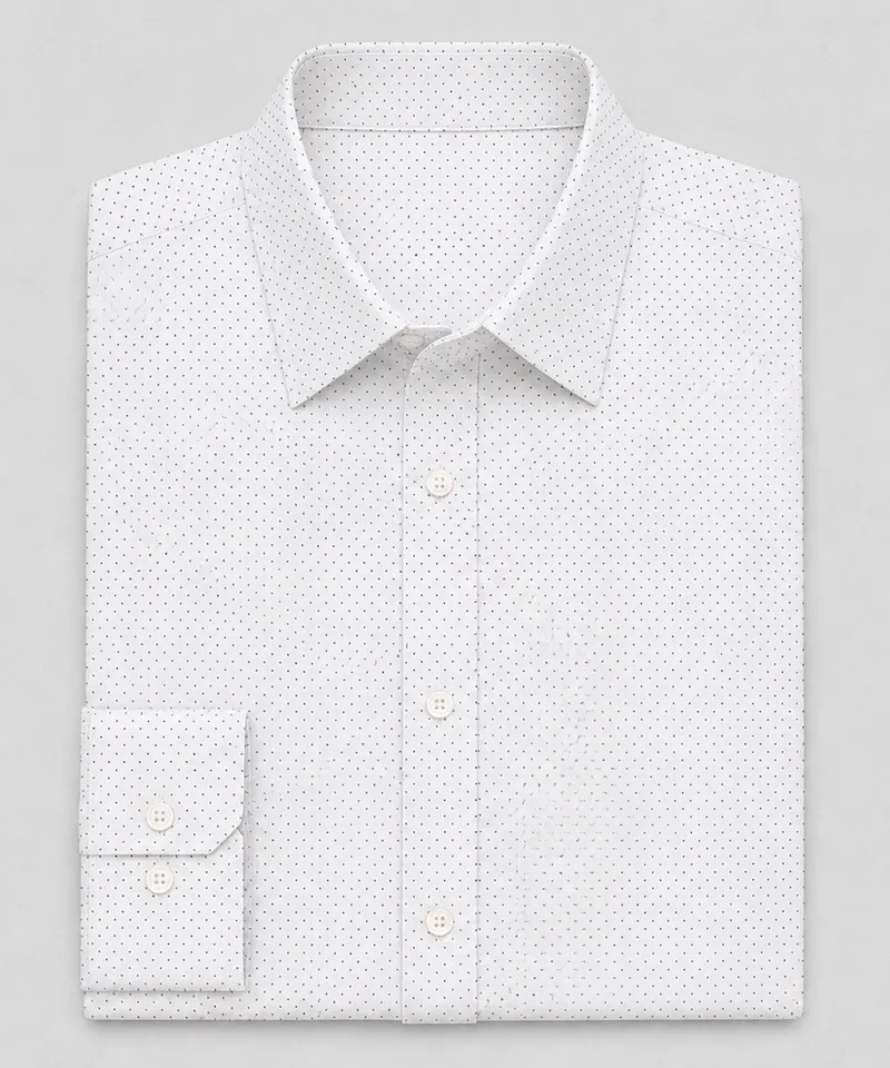 Camisa blanca con micro puntos Venecia — Camisas